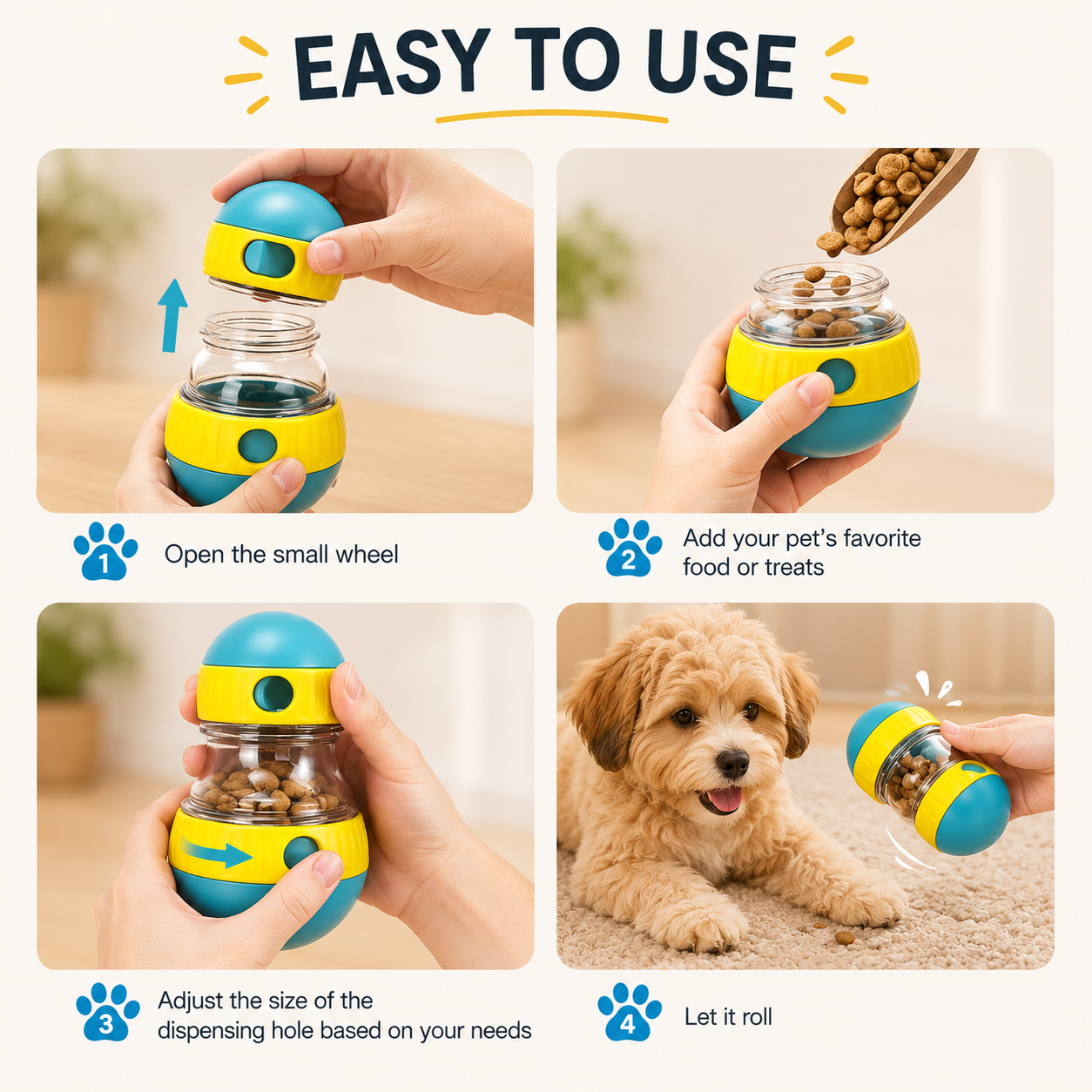 TreatQuest™ Interactive Dog Puzzle Feeder