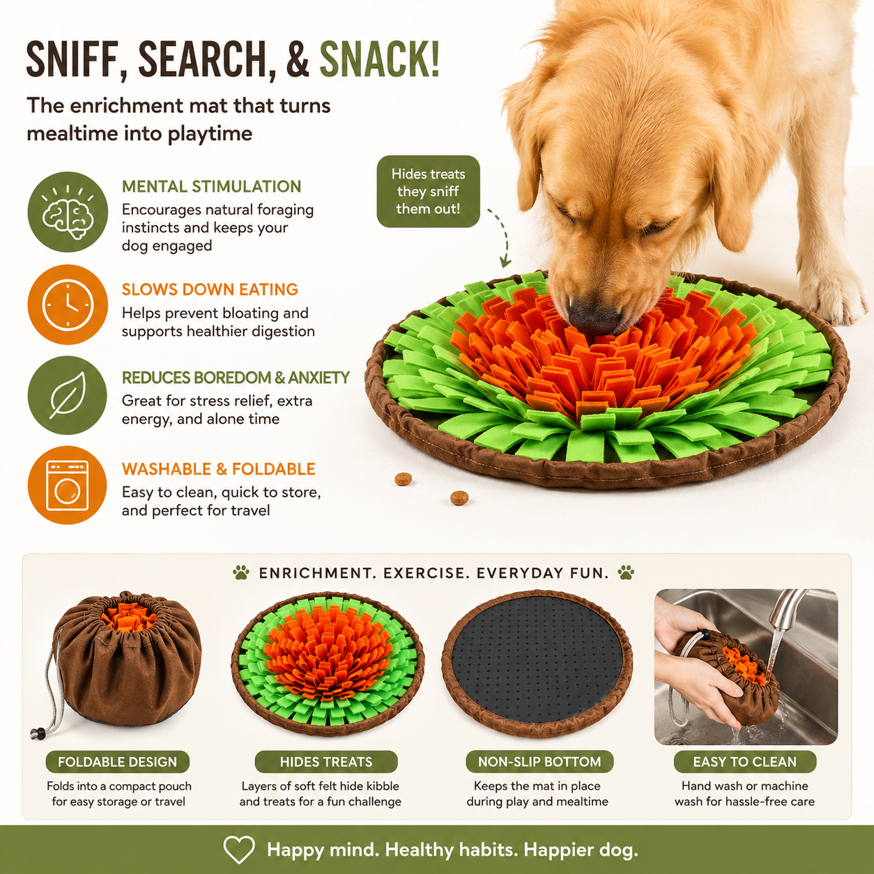 SniffQuest™ Enrichment Snuffle Mat