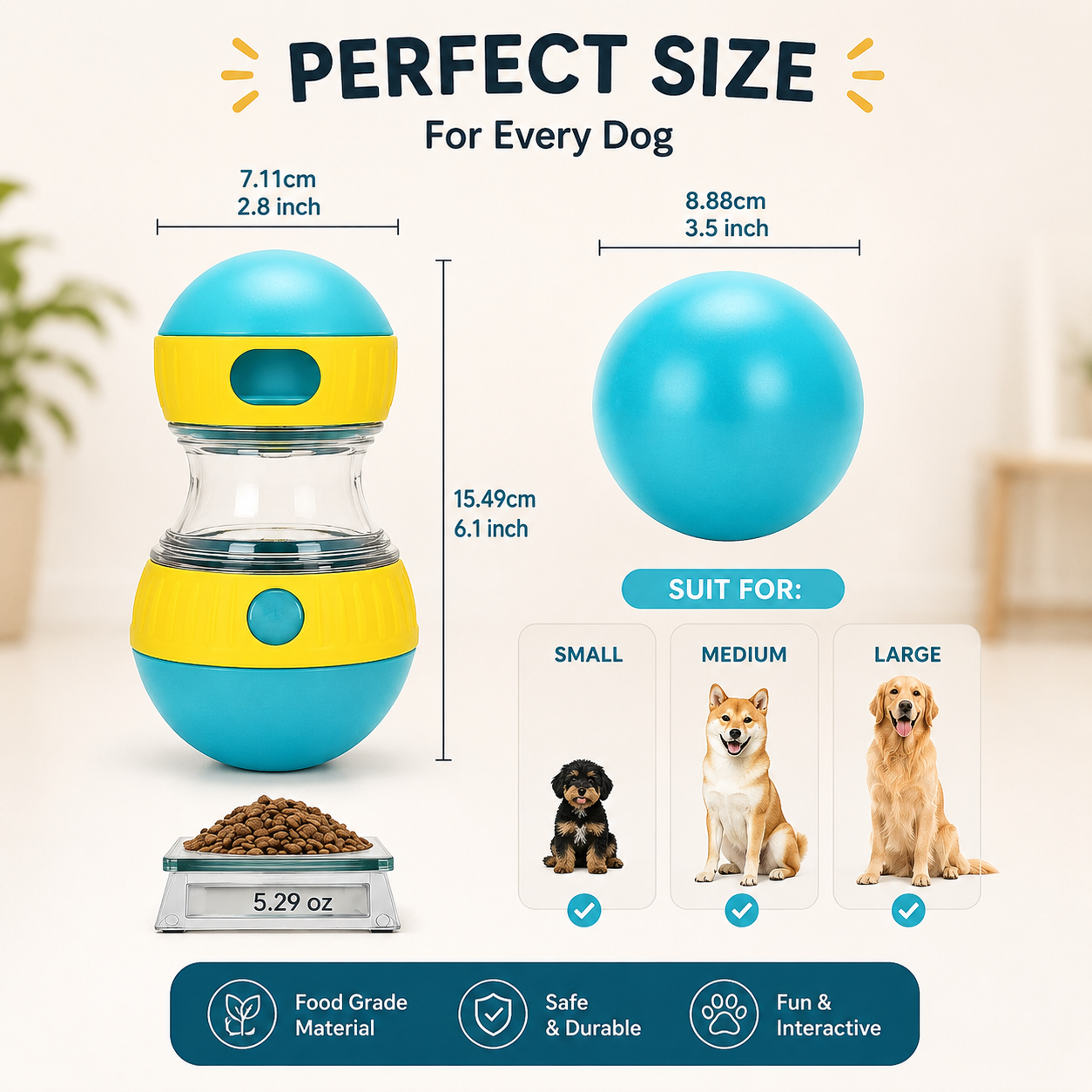 TreatQuest™ Interactive Dog Puzzle Feeder