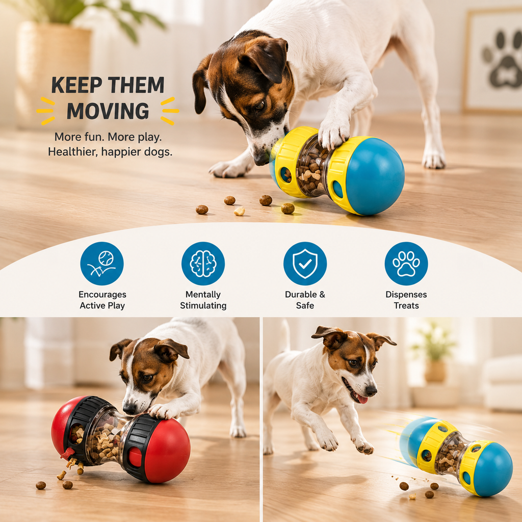 TreatQuest™ Interactive Dog Puzzle Feeder